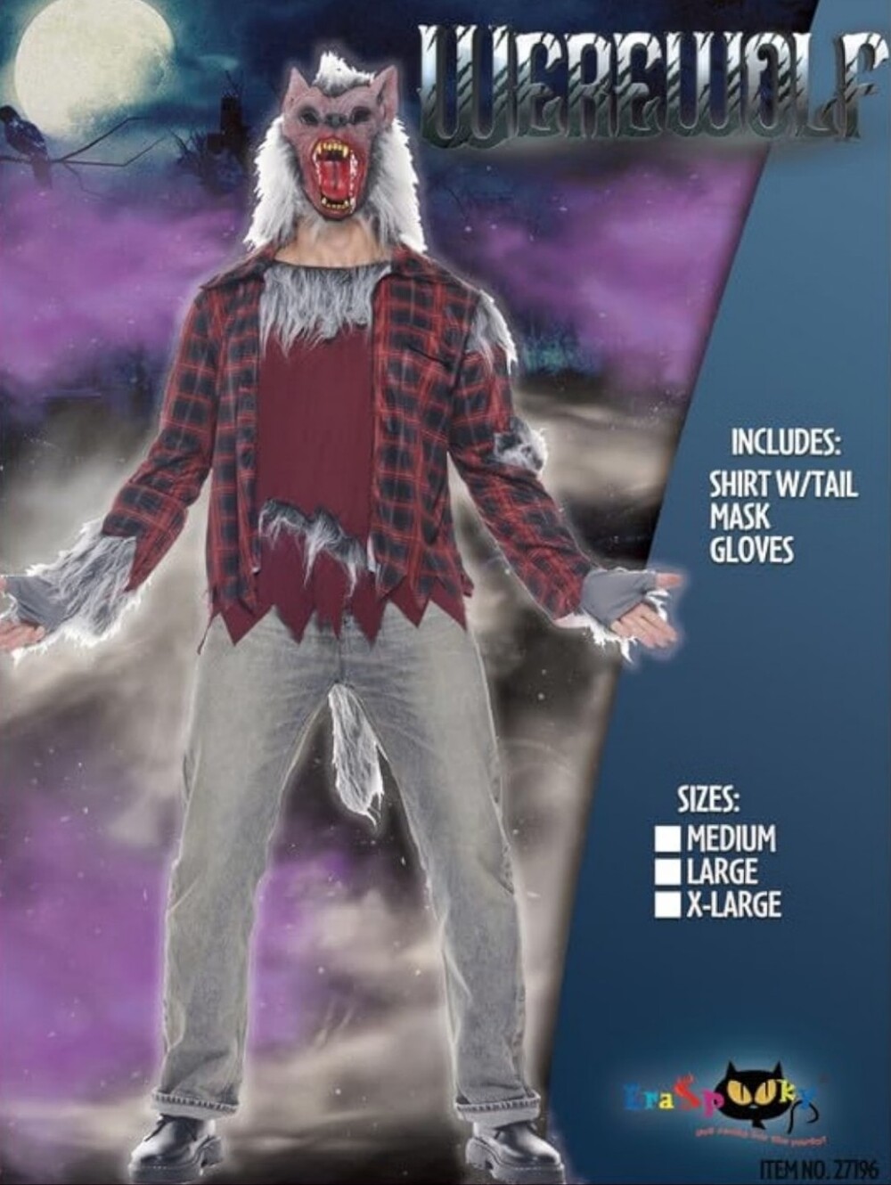 Werewolf Costume X LARGE New